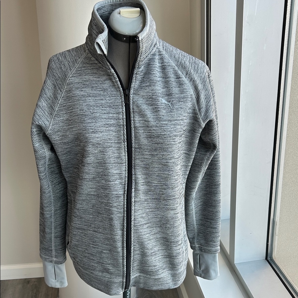 Puma Women's Gray Zip-Up Jacket